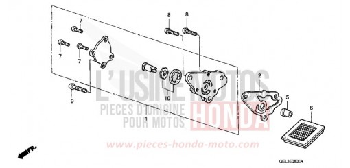 POMPE A HUILE XR50R3 de 2003